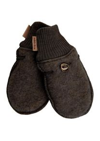 Mikk-line Wool Mittens Handschuhe Kinder (Gr 50/56 |schwarz)