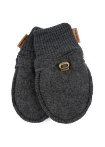 Handschuhe Mikk-line Wool Mittens Kinder (Gr 74/80 |grau/schwarz)