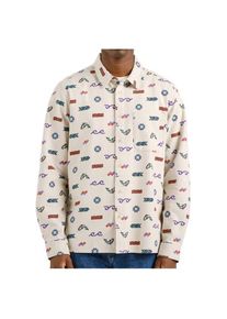 DEDICATED Shirt Rute Flannel Trout And Waves Hemd Herren (Gr XL |beige)