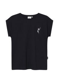 DEDICATED T-Shirt Visby Dandelion Emb T-Shirt Damen (Gr L |schwarz)