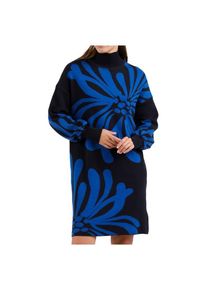 DEDICATED Dress Nikkala Big Flower Kleid Damen (Gr XL |blau)