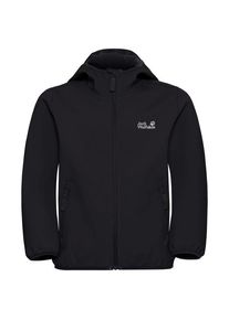 Softshelljacke Jack Wolfskin Fourwinds Jacket Kinder (Gr 164 |schwarz)