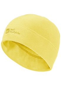 Mütze Jack Wolfskin Real Stuff Beanie Kinder (Gr One Size |gelb)