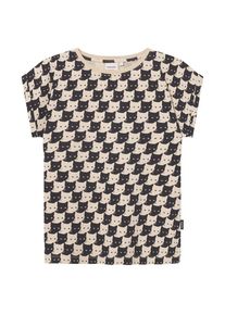 DEDICATED T-Shirt Visby Pepita Cats T-Shirt Damen (Gr L |grau)