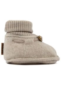 Mikk-line Wool Footies Hüttenschuhe Kinder (Gr 86/92 |beige)