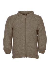 Woll- & Merinojacke Mikk-line Wool Jacket Kinder (Gr 92 |grau/braun)