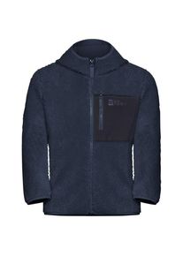 Jack Wolfskin Ice Curl Hood Jacket Fleecejacke Kinder (Gr 164 |blau)