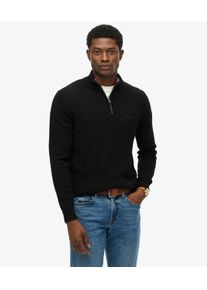 Superdry Herren Wollmischung-pullover mit Rei&szlig;verschluss Black - Gr&ouml;&szlig;e: M 104141150072202A002