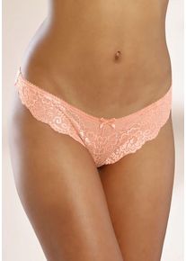 Lascana String orange Gr. 44/46 für Damen. Mit Schleife. Körpernah