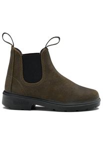 Blundstone #2496 Waxed Suede Freizeitstiefel Kinder (Gr 35,5 |schwarz)