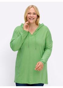 sheego Große Größen Sweatshirt in A-Linie, apfel, Größe 48/50 - Damen