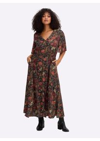 sheego by Joe Browns sheego Gro&szlig;e Gr&ouml;&szlig;en Maxikleid mit Paisleyprint, schwarz-bedruckt, Gr&ouml;&szlig;e 52 - Damen