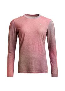 Ortovox 185 RockNWool Print L/S Merinounterwäsche Damen (Gr L |rosa)