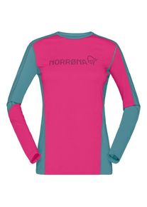 Norröna Merinoshirt Norrøna Falketind Equaliser Merino Round Neck Damen (Gr M |rosa)