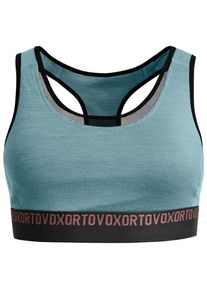 Sport-BH Ortovox 185 Rock'N'Wool Sport Top Damen (Gr L |türkis)