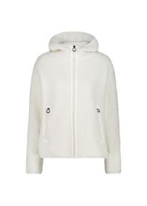 CMP Jacket Fix Hood Bonded Teddy Fleecejacke Damen (Gr 44 |weiß)