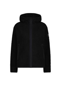 CMP Jacket Fix Hood Bonded Teddy Fleecejacke Damen Alltag (Gr 38 |schwarz)