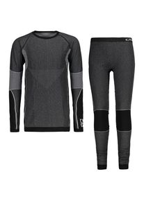 CMP Seamless Set (Sweat+Pant) Skiunterwäsche Kinder (Gr 14-16 Years |grau/schwarz)