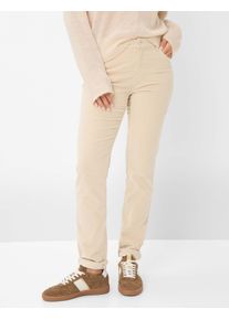 Brax Damen Five-Pocket-Hose Style MARY CANVAS, cremeweiß, Gr. 42L