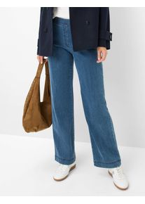 Raphaela by Brax Damen Marlenehose Style PAM FLARED STONED, denim blau, Gr. 44