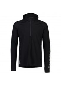 Mons Royale Temple Merino Air-Con Hood Merinoshirt Herren (Gr XL |schwarz)
