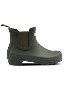 Gummistiefel Hunter Boots Original Chelsea Herren (Gr 40,5 |oliv |wasserdicht)