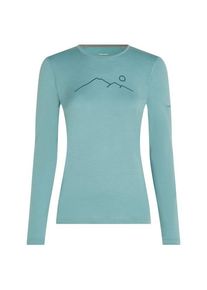Merinounterwäsche Icebreaker Merino 200 Oasis L/S Crewe Rainer Ridge Damen (Gr XS |türkis)