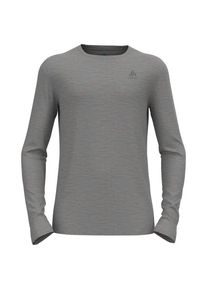 Merinounterwäsche Odlo Baselayer Top Crew Neck L/S Merino 200 Herren (Gr L |grau)