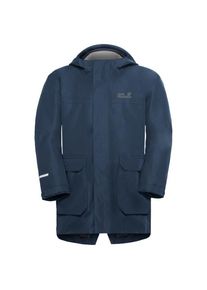 Doppeljacke Jack Wolfskin 3in1 Canvey Kinder (Gr 140 |blau |wasserdicht)