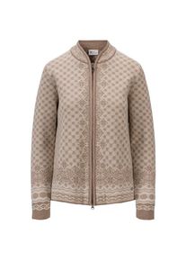 Woll- & Merinojacke Dale of Norway Solfrid Jacket Damen (Gr L |beige/braun)