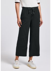 Street One Damen Stoffhose "Style Emee"pine grove grün, casual, Gr. 40, unifarben, Web, Obermaterial: 100% Viskose, Hosen, Sommerhose mit elastischem