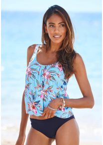 Lascana sheego Gro&szlig;e Gr&ouml;&szlig;en Tankini-Top, hellblau-bedruckt, Gr&ouml;&szlig;e 46 - Damen