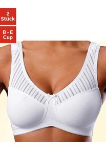Nuance sheego Große Größen Soft-BH, 2xweiß, Größe 100B - Damen