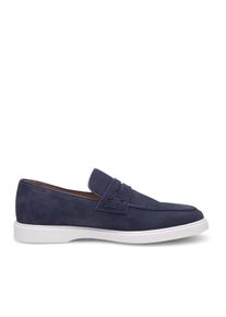 Heinrich Dinkelacker Slipper & Pantoletten - Loafer Genua Penny Loafer V - Gr. 43 (EU) - in Blau - f&uuml;r Damen