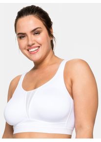 sheego Gro&szlig;e Gr&ouml;&szlig;en Sport-BH ohne B&uuml;gel mit 2 Tragevarianten, wei&szlig;, Gr&ouml;&szlig;e 105D - Damen