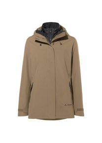 Vaude Neyland 3in1 Jacket Doppeljacke Damen (Gr 34 |beige |wasserdicht)