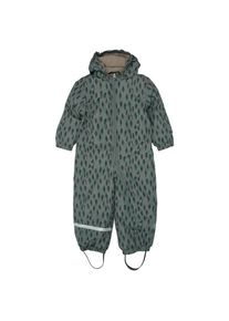 Mikk-line Snow Suit AOP Overall Kinder (Gr 98 |grau/oliv |wasserdicht)