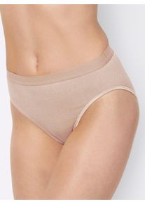 wäschepur sheego Große Größen Slip mit elastischen Abschlüssen, beige, Größe 46 - Damen