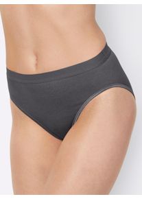 wäschepur sheego Große Größen Slip mit elastischen Abschlüssen, anthrazit, Größe 42 - Damen