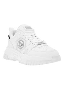Philipp Plein Low-Top Sneaker - Lo-Top Turnschuhe Hexagon - Gr. 35 (EU) - in Wei&szlig; - f&uuml;r Damen