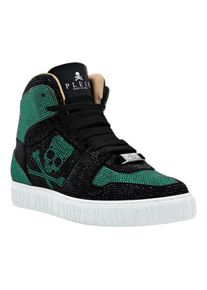 Philipp Plein Low-Top Sneaker - Hightop-Sneaker Notorious Mit Schmucksteinen - Gr. 39 (EU) - in Gr&uuml;n - f&uuml;r Damen