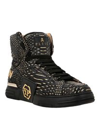 Philipp Plein Low-Top Sneaker - Hochwertige Turnschuhe Hexagon - Gr. 36 (EU) - in Schwarz - f&uuml;r Damen