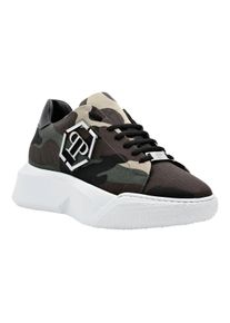 Philipp Plein Low-Top Sneaker - Runner Sneaker Godzilla - Gr. 38 (EU) - in Gr&uuml;n - f&uuml;r Damen