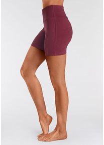 Lascana Shorts rot Gr. 32/34 für Damen. Skinny Fit. Nachhaltig.