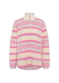 KARI TRAA Ruthie Midlayer Half Zip Fleecepullover Damen Alltag (Gr M |rosa)