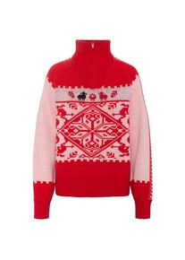 Kari Traa Saga Knit Pullover Damen (Gr M |rot/rosa)