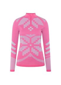KARI TRAA Faith Half Zip Merinounterwäsche Damen Ski (Gr S |rosa)