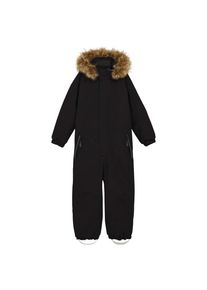 Color Kids Coverall with Fake Fur Overall Kinder (Gr 116 |schwarz |wasserdicht)
