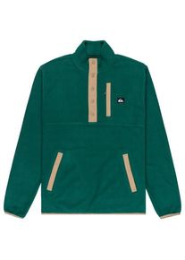 Quiksilver No Destination Half Snap Fleecepullover Herren Alltag (Gr XL |grün)