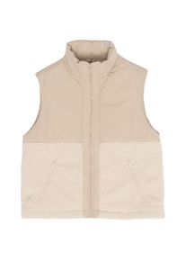 Mazine Fabric Blocking Vest Fleeceweste Damen Alltag (Gr XL |beige)